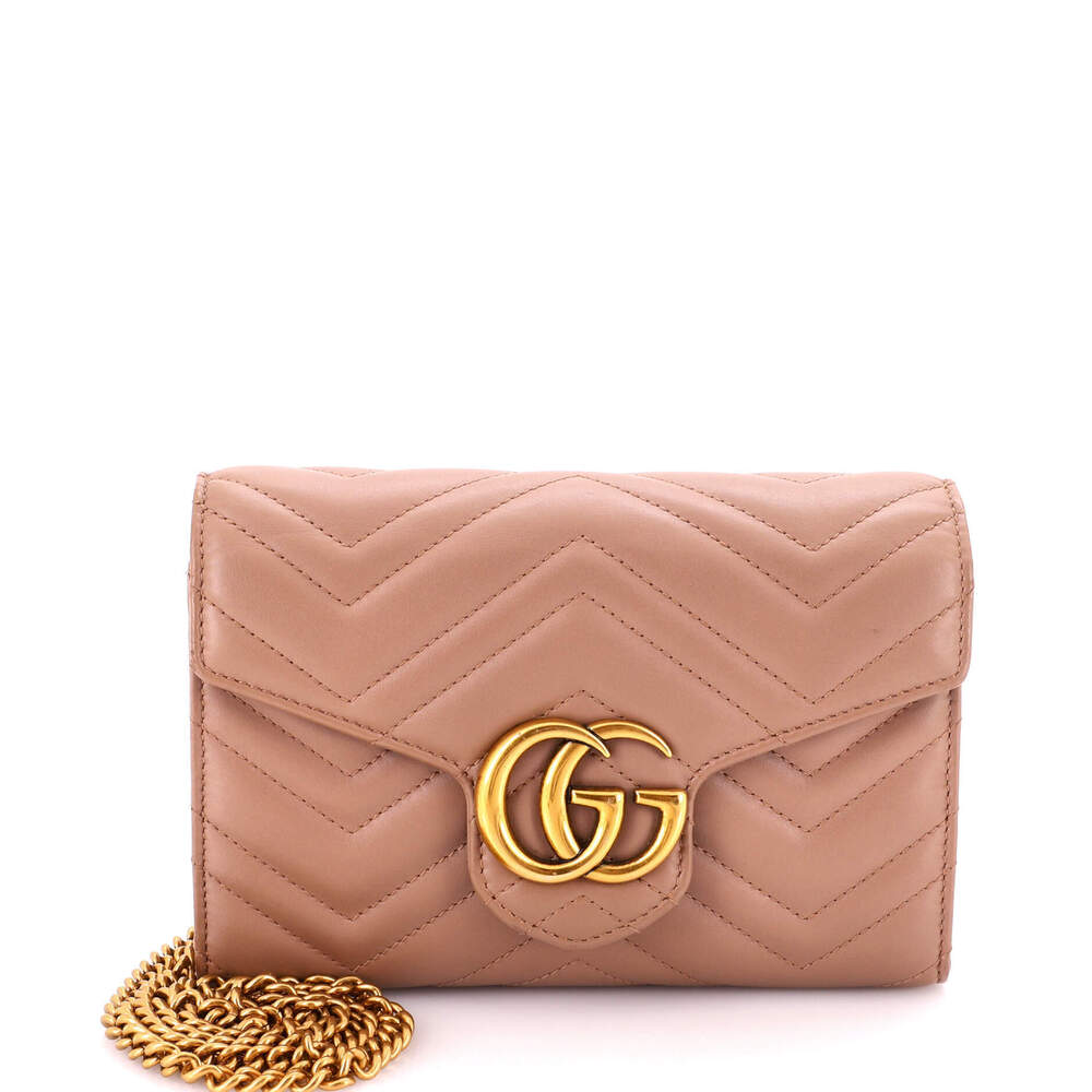 Gucci Mini GG Marmont Chain Wallet